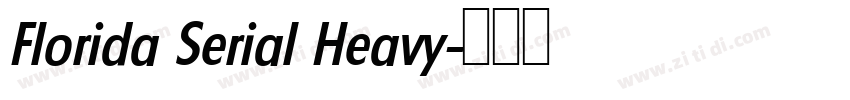 Florida Serial Heavy字体转换
